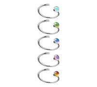 Uqezagpa Trendy Alloy Nose Rings Fashion Accessory Piercing Rings Fashion Body Piercing Suitable For Youthful Enthusiasts Music Festival Nose Jewelry