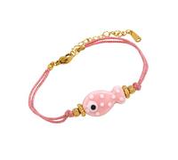 Uqezagpa Trendy Fish Themed Interwovens Chain Flexible Stainless Steel Clasp 3 Color Adjustable Designs Fish Accessory for Women