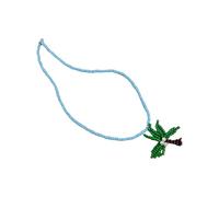 Uqezagpa Tropicals Coconut Palms Pendant Layer Beaded Necklace Acrylic Shell Alloy Jewelry For Women Casual Beachwear Accessories Beach Resort Styles Jewelry