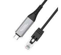 Uqezagpa Type C to RJ45 Networking Adapter Cable 1000Mbps Not Require Driver Instantly Setups for Fast Internet Access Plugs Play Ethernet Cable