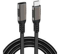 Uqezagpa TypeC 3.2 Male to Female Extension Cable 4K/60Hz 5A 100W USB C Extenders 10Gbps Data