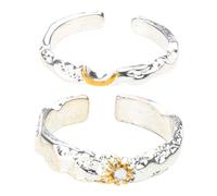 Uqezagpa Unique Sun And Moon Stainless Steel Rings His And Hers Sun Moon Stainless Steel Rings For Couples Special Occasion Wear