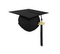 Uqezagpa University Graduation Hat College Graduation Hat Unisex Matte Adult Tassels For Students And Graduates Party Costume
