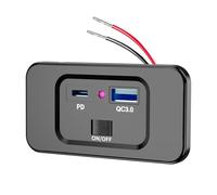 Uqezagpa USB 18W Car Charging Socket Adapter PD20W Type C High Speed Car Charging Adapter for Vehicles