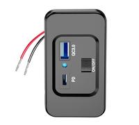 Uqezagpa USB 18W Car Charging Socket Adapter PD20W Type C High Speed Car Charging Adapter for Vehicles