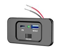 Uqezagpa USB 18W Car Charging Socket Adapter PD20W Type C High Speed Car Charging Adapter for Vehicles