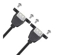 Uqezagpa USB 2.0 Female to Female Adapter Cable Converter Cord Quick Charging Wire Line 480Mbps Data Transfer