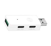 Uqezagpa USB 2.0 Hub Isolator 3 Port Expansion USB Optocoupler Automatic Speed Recognition Multiple Protections