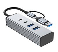 Uqezagpa USB 3.2 Adaper 10Gbps 4 Port For Type C Devices Wide Compatibility Desktop Laptop USB Docking Station C Adapter