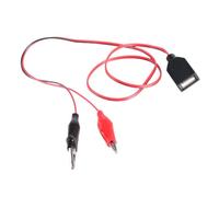 Uqezagpa USB 5V Clip On Test Cable for Fans, LED Lights, Blowers, Cameras 60cm 23.6in