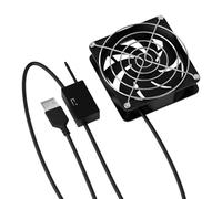 Uqezagpa USB 5V Powered 8cm Cooling Fan With Temperature Control For Electronics Including Routers And Consoles Cooling Fan