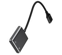 Uqezagpa USB Adapter Cable External Stereo Sound Card Converter Cord for 3.5mm Headphones and Microphone with Wide