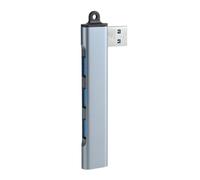 Uqezagpa USB Adapter Splitter With 3xUSB 2.0 Side Port And 1xUSB3.0 Bottom Port For Easy Access And Storage Tethering Hole Aluminum USB Hub