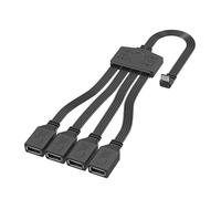 Uqezagpa USB C Adapter Splitter Cable 1Type C to 4 USB Female Extension Cord for Fast Data Transfer And