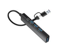 Uqezagpa USB C Extension Cable USB Splitter C/USB Male To 3xUSB2.0+1xUSB3.0+1xType C Splitter Cable For PC Keyboards Laptop Adapter