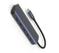 Uqezagpa USB C Hubs Connecting More 5 In 1 USB C Hubs 4USB Port 100w Charging Port For Fast Charging And Data Syncing Multiports Adapter