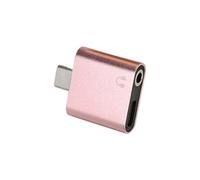 Uqezagpa USB C Sound Charging Adapter Simultaneous 3.5mm Output And Fast Charging Supports Aluminum Alloy Texture For Smartphone Double Port USB C Sound And Adapter