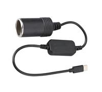 Uqezagpa USB C To 12V Car Cigarettes Lighters Socket Converters Cable for Vehicle Electronics Gadgets Car Navigation