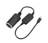 Uqezagpa USB C To 12V Car Cigarettes Lighters Socket Converters Cable for Vehicle Electronics Gadgets Car Navigation