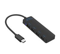 Uqezagpa USB C To 4 Port USB 2.0 Adapter Splitter For Connecting Keyboard Tablets And More Charging Dock Type C Hub