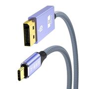 Uqezagpa USB C To Displayport 1.4 Extension Cable Displayport Male To Male 1.4 Cord 8K@60Hz 4K@144Hz 2K@165Hz Cable