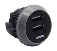 Uqezagpa USB Car Charger Socket Power Outlet Port 12V-24V Quick Car Charger For Bus Usb Power Outlet