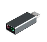 Uqezagpa USB External Sound Card USB2.0 To 3.5mm Auditory Adapter Headphone And Microphone Converter For PC Laptop Sound Card