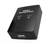 Uqezagpa USB Manual Print Sharing Device Two Computers Share 1 USB Device for Keyboards Drives Printer Manual Switcher