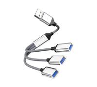 Uqezagpa USB OTG Adapter With Power Supply 3 In 1 USB OTG Adapter To 2.0 Multi-Function Splitter Extension Cable Hub For Card Reader