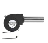 Uqezagpa USB Powered 5V Portable Blower Fan for Outdoor Cooking Camping Construction Site Cooling Fan with Stainless Steel