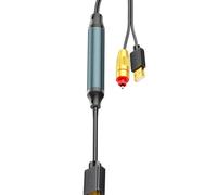 Uqezagpa USB Powered Digital Video Connection Sound Adapter Enables Seamless Link Between Screen and Sound Structure Bend Compatible Visual Converter