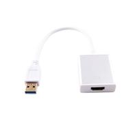 Uqezagpa USB to HDTV Port Adapter Cable USB3.0 for PC Laptop HDTV Supports 7/8/10 1080P Video Converter