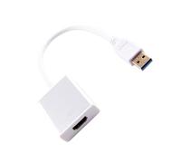 Uqezagpa USB to HDTV Port Adapter Cable USB3.0 for PC Laptop HDTV Supports 7/8/10 1080P Video Converter