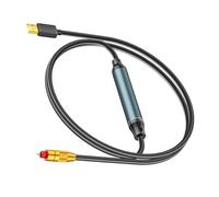 Uqezagpa USB To Optical Sound Adapter USB To Fiber Optical Sound SPDIF Port Connection Converters Cable For Computer Laptop Adapter