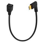 Uqezagpa USB Type C 3.1 to Mini5Pin USB Cable 90 Degree Adapter Converters for Charging Laptops