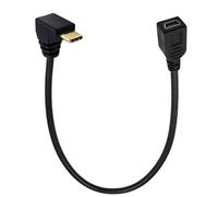 Uqezagpa USB Type C 3.1 to Mini5Pin USB Cable 90 Degree Adapter Converters for Charging Laptops
