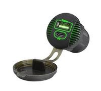 Uqezagpa USB Type C 36W LED Car Charges Waterproof Fast Charging Adapter with LED Light for Car Trucks SUVs Motorcycles