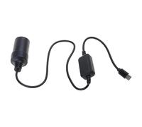 Uqezagpa USB Type C 5V to 12V Car Socket Adapter Cord Boosting Cable with USB Connector for Vehicle