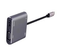 Uqezagpa USB Type C To 4K 30Hz VGA Converter With 100W Fast Charging And USB Port High Speeded Data Transfer For Phone Laptop