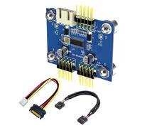 Uqezagpa USB2.0 9Pin Header Splitter Double Port Expansion Adapter for PC Small Form Factor Case Not Require External