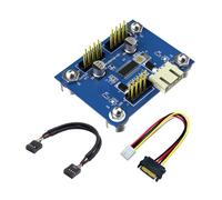 Uqezagpa USB2.0 9Pin Header Splitter Double Port Expansion Adapter for PC Small Form Factor Case Not Require External