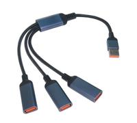 Uqezagpa USB2.0 Splitter Y Cable 1 Male To 3 Female Hubs For Hard Drive Keyboards Printer Scanners Camera USB Extension Cable