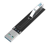 Uqezagpa USB3.0 D Extension Card D Type Male to Female Plug 90° for Computer Connection and Adapter Use with Wide
