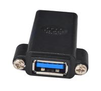Uqezagpa USB3.0 Female To Female Connector Adapter USB3.0 Coupler Gender Changer Extender Converters Panel Cable Hole Expander Motherboard Extension