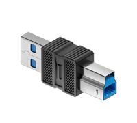 Uqezagpa USB3.0 Printer Adapter Square Port USB B Male to USB/Type C Connector Extension Converter for Hard Disk