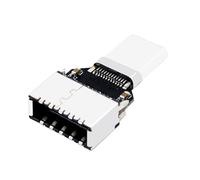 Uqezagpa USB3 TypeC Male To TypeE Female Connectors For Computer Mainboard Fast Speed Clean Cable Management USB Type E Header