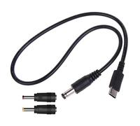 Uqezagpa UsbC TypeC to DC5.5x2.1mm 4.0x1.7mm 3.5x1.35mm 9V-20V Power Cable Converter Adapter Line for LCD