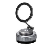 Uqezagpa Vehicle Phone Mount Bracket Holder Vacuum Suction With Vacuum Attachment 360 Degree Rotation For Safe Driving Foldable Zinc Alloy Stand