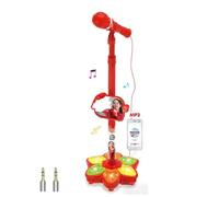 Uqezagpa Versatile Childrens Song Microphone Providing Good Sound Great for Home Blue Microphone Toy