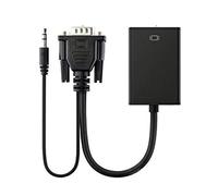 Uqezagpa VGA to Converters Sound Video Cable Adapter VGA Input HDMIcompatible Output for Computer Laptop TVs